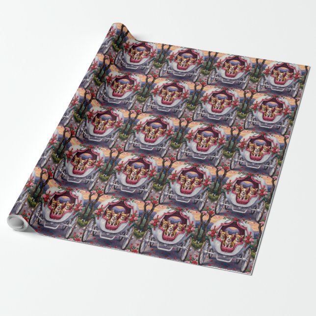 Chihuahua-Hund Valentinstag Geschenkpapier (Ungerollt)