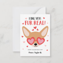 Chihuahua Hund Valentinstag Karten für Kinder