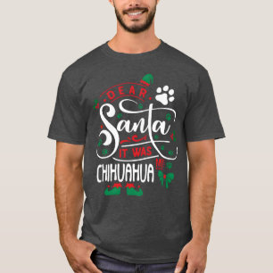 Chihuahua-Hund Weihnachten Hunderasse lustige Freu T-Shirt