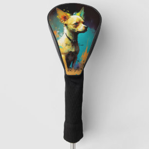 Chihuahua Hund - Zusammensetzung 006 Golf Headcover