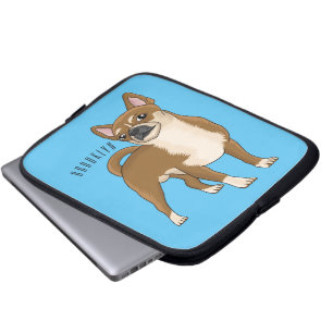 Chihuahua Hunde Cartoon Illustration Laptopschutzhülle