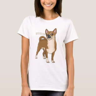 Chihuahua Hunde Cartoon Illustration T-Shirt