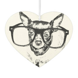 Chihuahua-Hunde-Illustration Zeichnend Autolufterfrischer