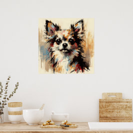 Chihuahua-Hunde-Kunstposter Poster