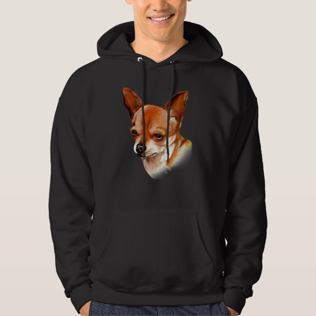 Chihuahua Hunde Lieben mit seinem Volk Hoodie (Vorderseite)