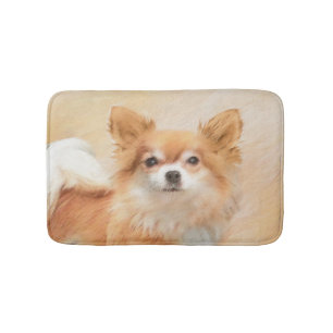 Chihuahua Hunde Malerei Original Art Badematte