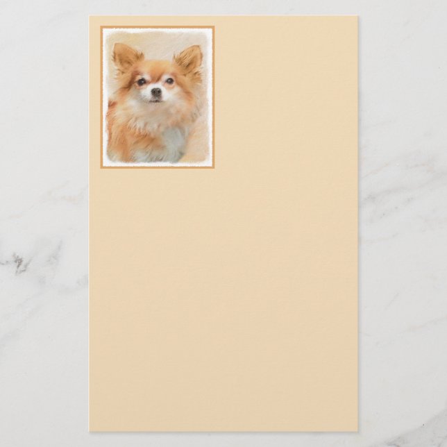 Chihuahua Hunde Malerei Original Art Briefpapier (Vorderseite)