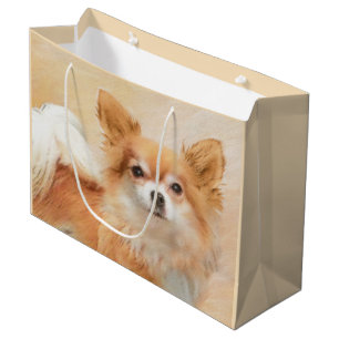 Chihuahua Hunde Malerei Original Art Große Geschenktüte