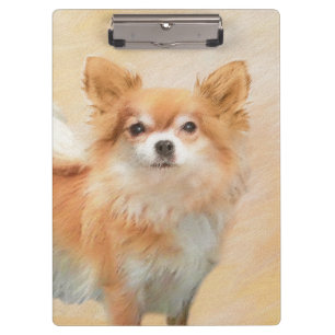 Chihuahua Hunde Malerei Original Art Klemmbrett