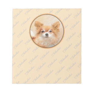Chihuahua Hunde Malerei Original Art Notizblock
