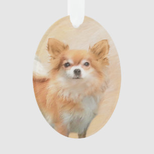 Chihuahua Hunde Malerei Original Art Ornament
