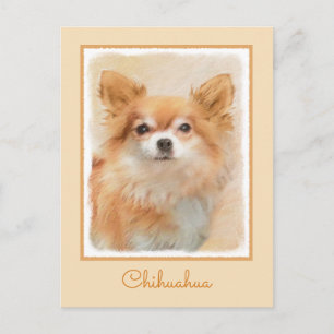 Chihuahua Hunde Malerei Original Art Postkarte