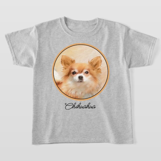 Chihuahua Hunde Malerei Original Art T-Shirt (Ablage )