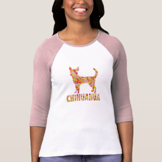Chihuahua-HundeblumenSilhouette T-Shirt