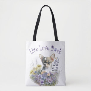 Chihuahua-Hundemama Blumenmuster