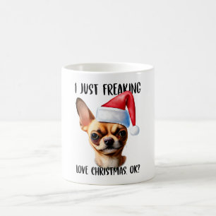 Chihuahua I gerade Freeware Liebe Weihnachten Weih Kaffeetasse