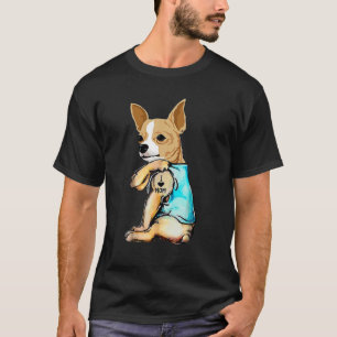 Chihuahua I Liebe Mama Tattoo T-Shirt