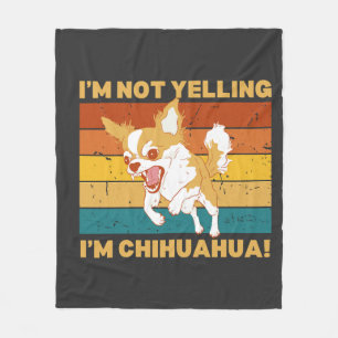 Chihuahua, ich schreie nicht. fleecedecke