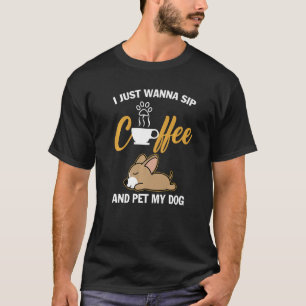 Chihuahua Ich wollte nur Kaffee trinken Haustier m T-Shirt