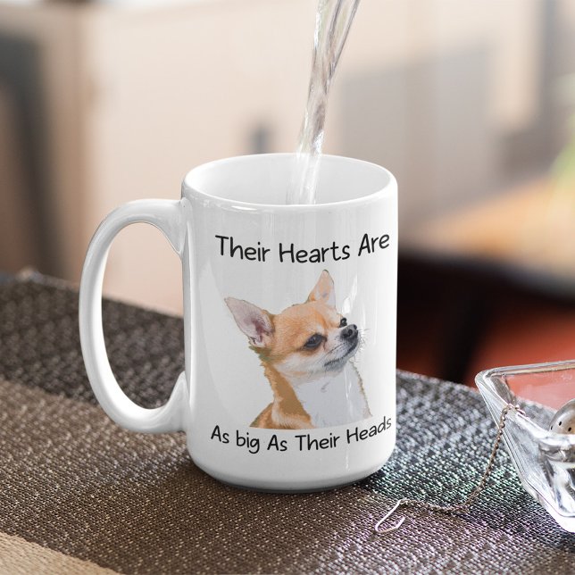 Chihuahua ihre Herzen sind so groß wie ihre Köpfe Kaffeetasse (Von Creator hochgeladen)