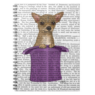 Chihuahua im Zylinder Notizblock