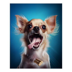 Chihuahua in Aktion Poster