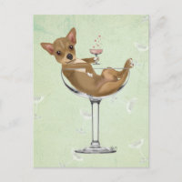 Chihuahua in Cocktailglas