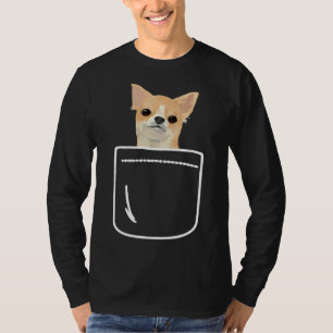 Chihuahua in deinem vorderen Pocket-Puppy T-Shirt