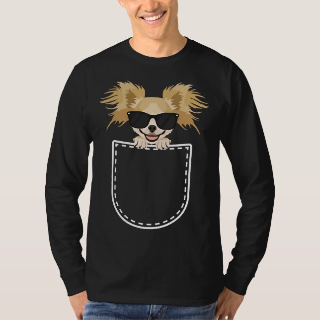 Chihuahua in der Brust T-Shirt (Vorderseite)