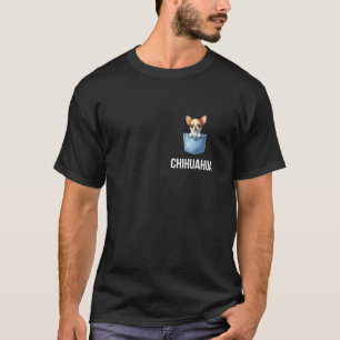 Chihuahua in der Tasche lustigen Hundebesitzer Lon T-Shirt