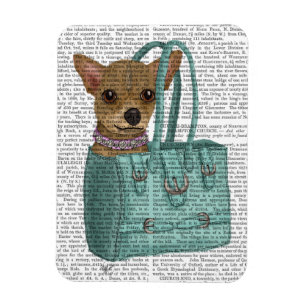 Chihuahua in der Tasche Magnet