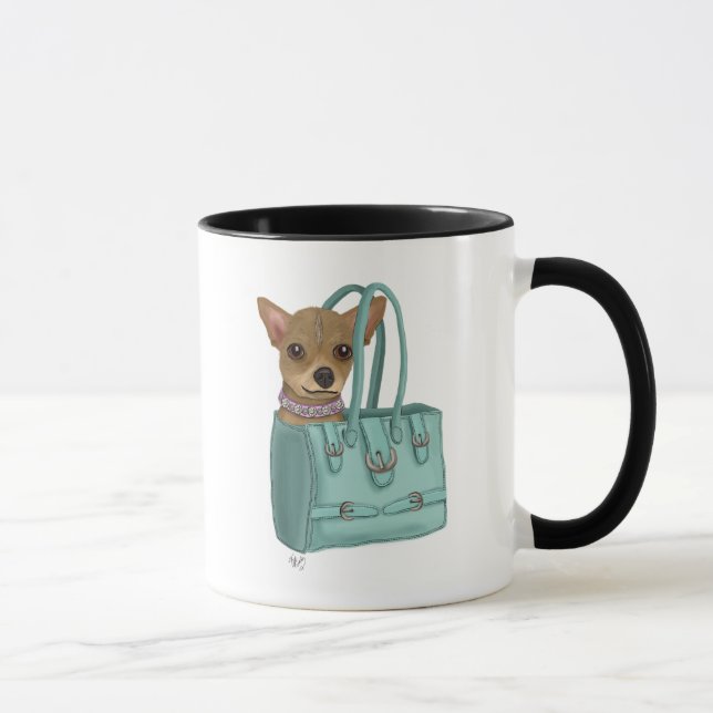 Chihuahua in Tasche Tasse (Rechts)