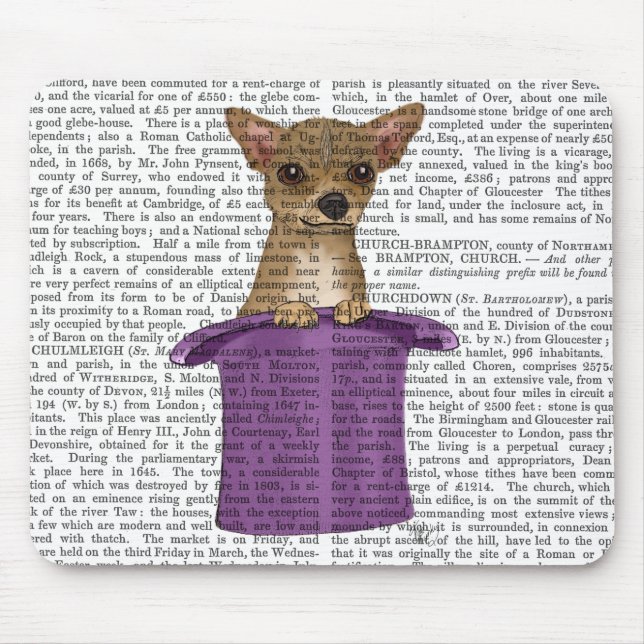 Chihuahua in Top Hat Mousepad (Vorne)