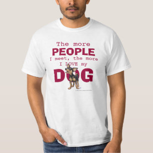 Chihuahua Je mehr Menschen, Liebe Hund T-Shirt