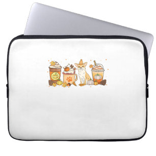 Chihuahua Kaffee Pumpkin Gewürzhund Liebhaber fall Laptopschutzhülle