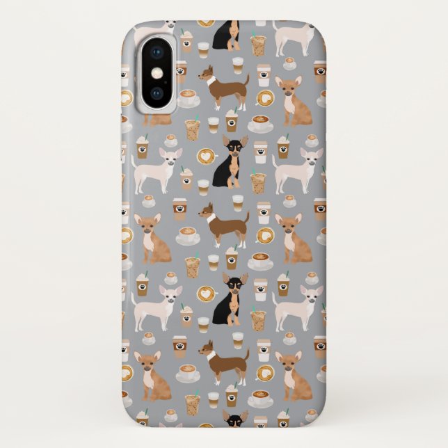 Chihuahua-Kaffee-Telefonkasten Case-Mate iPhone Hülle (Rückseite)