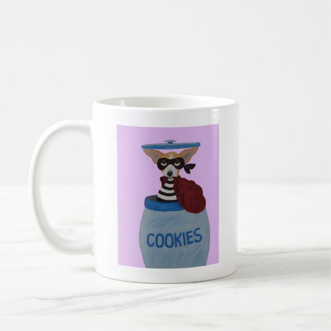 Chihuahua-Keksdieb Kaffeetasse (Links)