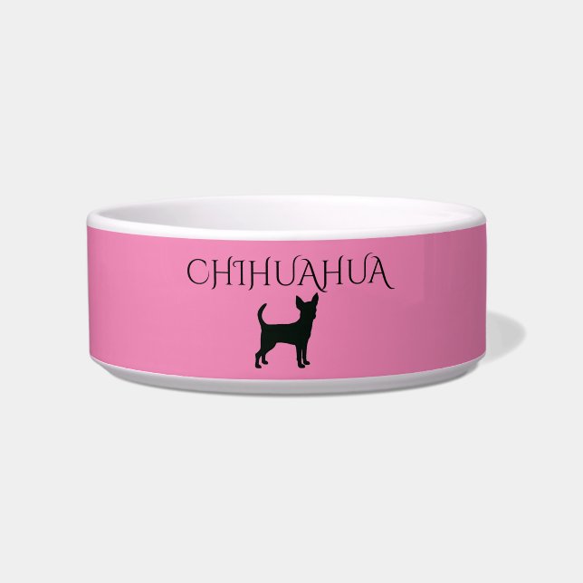 Chihuahua Keramik Schüssel. Napf (Vorderseite)
