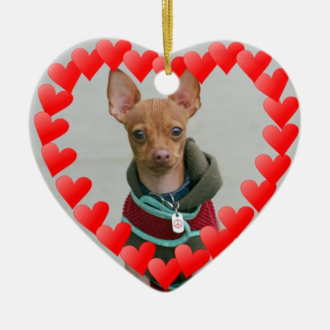 Chihuahua Keramikornament (Vorne)