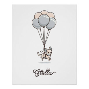 Chihuahua-Kinderzimmer-Poster Poster