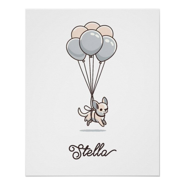 Chihuahua-Kinderzimmer-Poster Poster (Vorderseite)