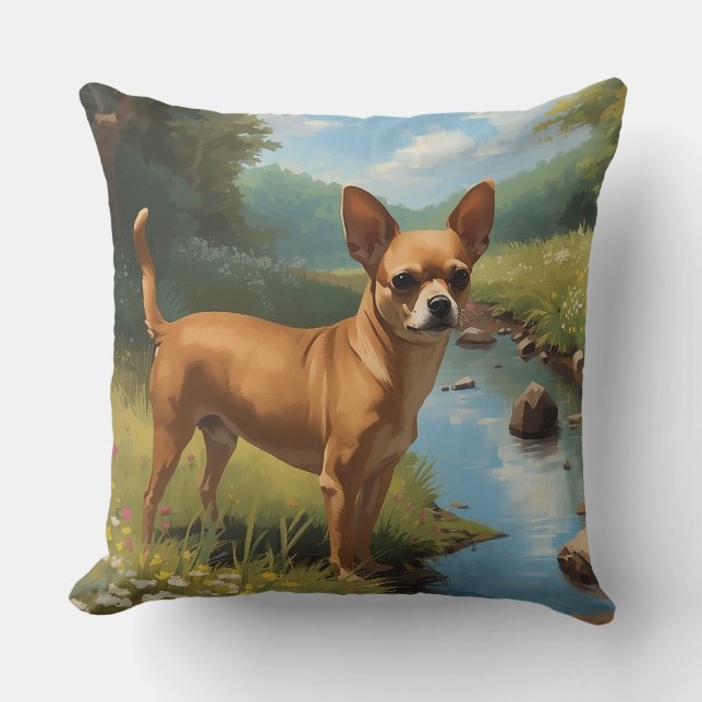 Chihuahua Kissen (Vorderseite)