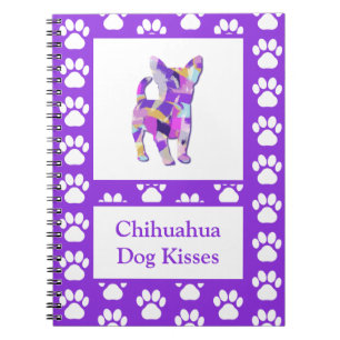 Chihuahua Kisses Niedlich Hund Silhouette PPY&B Notizblock
