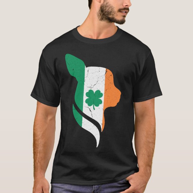 Chihuahua Kleeblatt C St Patricks Day T-Shirt (Vorderseite)