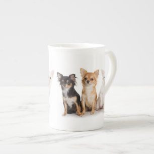 Chihuahua-Knochen-China-Tasse Prozellantasse