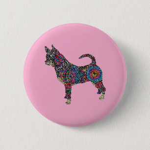 Chihuahua Knopf Button