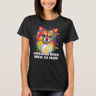 Chihuahua könnte Yo Heart Dog Breed Puppy Hum steh T-Shirt