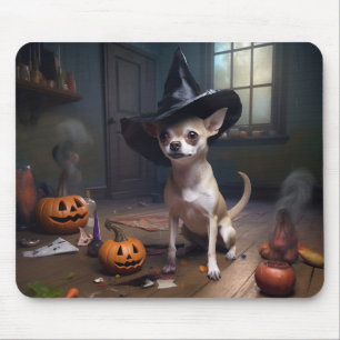 Chihuahua-Kürbisse Halloween Gruselig Mousepad
