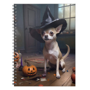 Chihuahua-Kürbisse Halloween Gruselig Notizblock