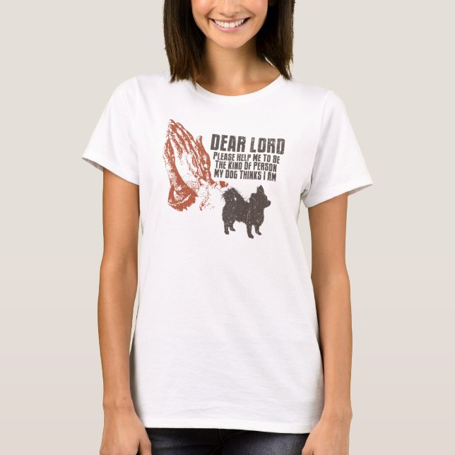 Chihuahua langhaarig T-Shirt (Vorderseite)